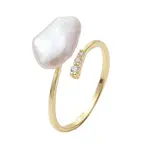 Oval Natural Pearl Finger Rings