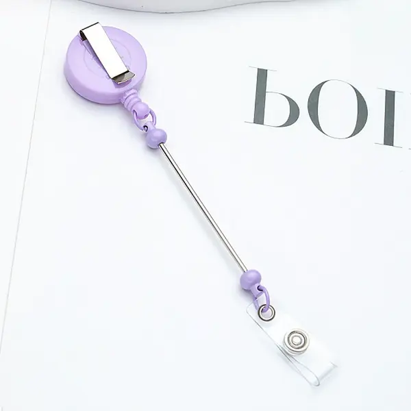 Iron & Plastic Beadable Badge Reels