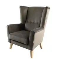 Křeslo-ušák, šedohnědá / buk, rodeza