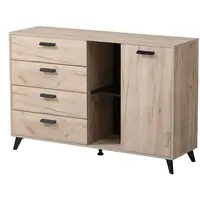 Komoda taylor - dub šedý/černá