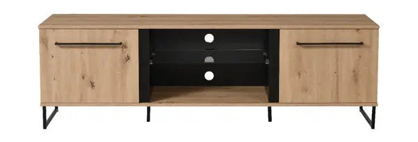 Televizní stolek nathan - dub artisan/černá