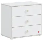 Zásuvková komoda fairy - bílá