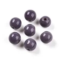 Opaque Solid Color Glass Beads