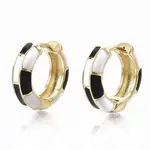 Brass Huggie Hoop Earrings