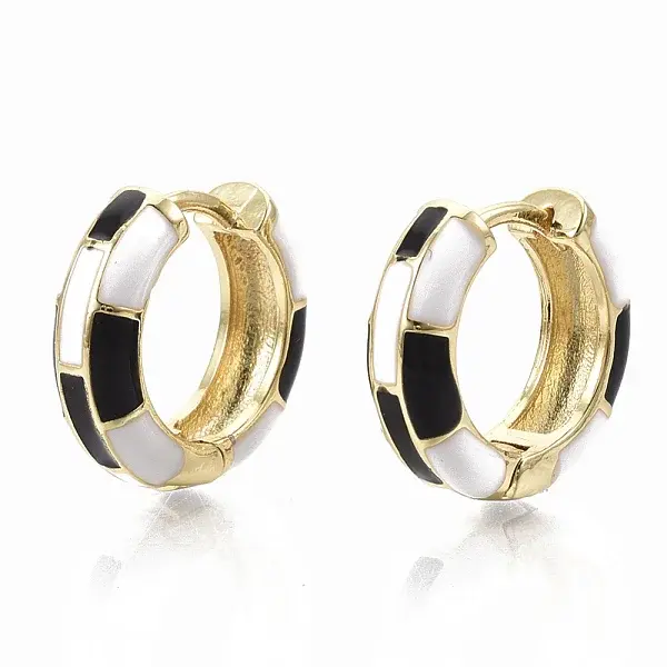 Brass Huggie Hoop Earrings