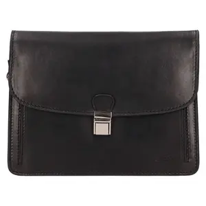 Pánské kožené etue Lagen Basil - černá