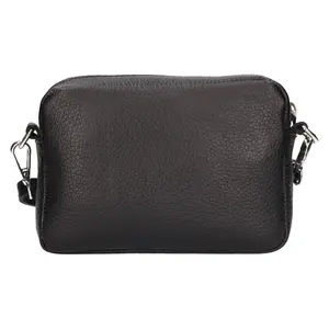 Dámska kožená crossbody kabelka Italia Marika - čierna