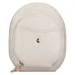 Dámska kožená kabelka na mobil a doklady Hexagona Maura - strieborná