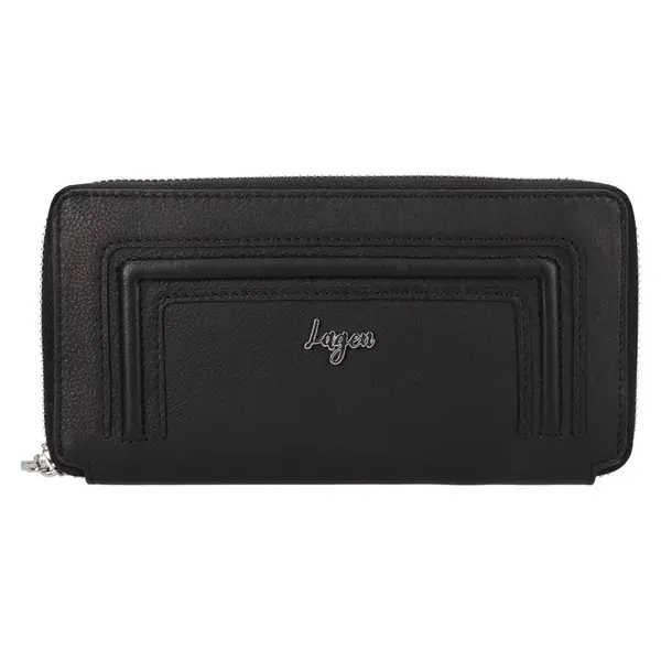 Dámska kožená peňaženka Lagen Arzea - čierna