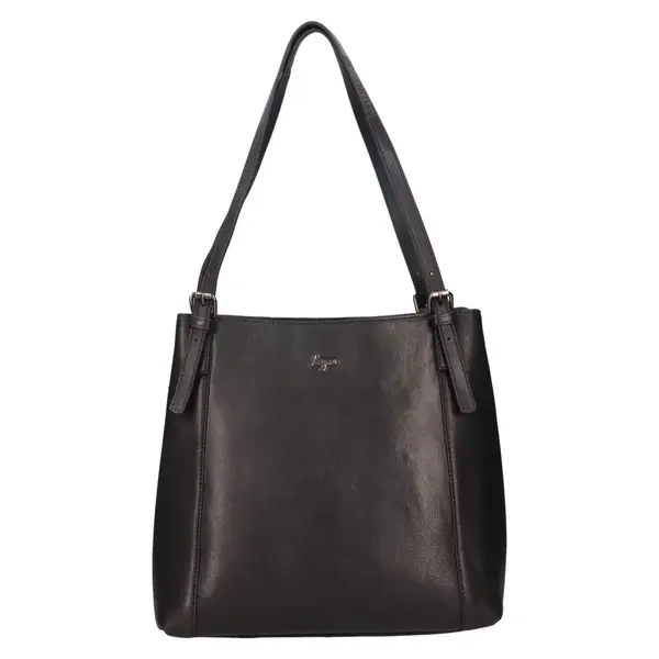 Dámská kožená kabelka Lagen Mirele - černá