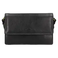 Kožená dámská crosbody kabelka Katana Roosa - černá
