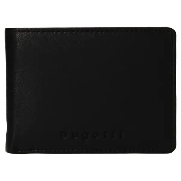 Pánska kožená peňaženka Bugatti Hanke - čierna