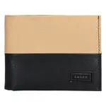 Pánska kožená peňaženka Lagen Will - čierno-béžová