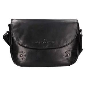 Dámska kožená crossbody kabelka Greenwood Nora - čierna