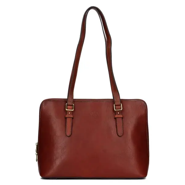 Elegantní dámská kožená kabelka Katana Wella - hnědá