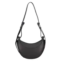 Dámská kožená crossbody kabelka Italia Apolen - černá