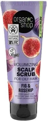 ORGANIC SHOP Čisticí peeling pro mastnou pokožku hlavy Fíky a šípek 75 ml