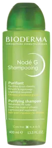 BIODERMA Nodé G šampon, jemný čisticí šampon, zpomaluje maštění vlasů 400 ml