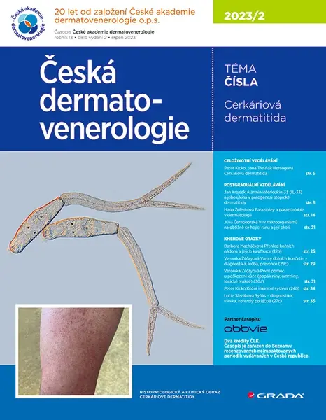 E-kniha: Česká dermatovenerologie 2023/2 od Hercogová Třešňák Jana