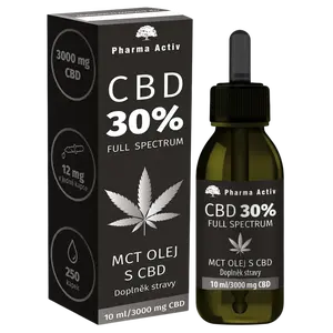 PHARMA ACTIV CBD 30% MCT olej s CBD 3000mg, 10 ml