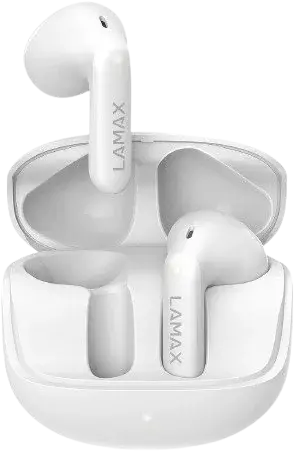 LAMAX Tones1 bezdrátová sluchátka, bílá