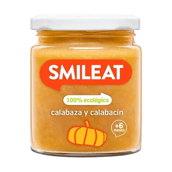 SMILEAT BIO zeleninový příkrm dýně, brambory, cuketa s extra panenským olivovým olejem 6M+, 230 g