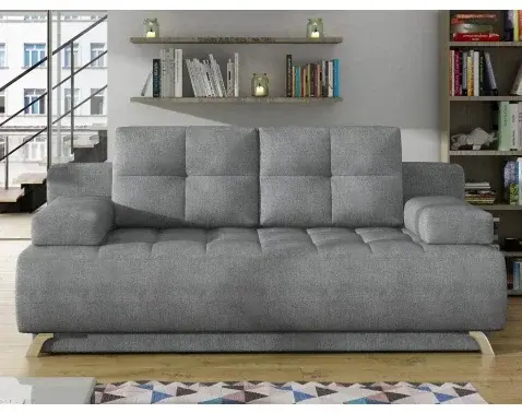 Rozkládací pohovka Oslo, světle šedá látka