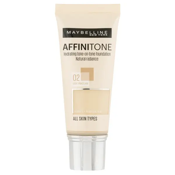MAYBELLINE NEW YORK Affinitone make-up odstín 02 Light Porcelain 30 ml