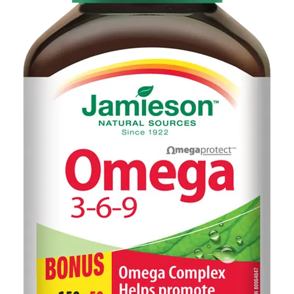 JAMIESON Omega 3-6-9 1200 mg 200 kapslí