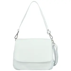 Dámská kožená crossbody kabelka bílá - Delami Madleen