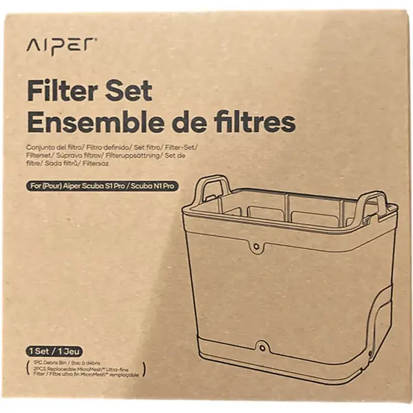 Ultrajemný filtr + plast. rámeček 2*3μm Aiper - Scuba S1 pro / N1 pro