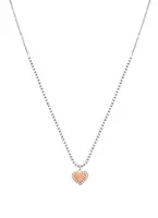 Liu Jo Bronzový náhrdelník se srdíčkem Linea Brilliant LJ1554