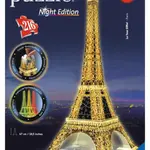 Puzzle noční edice 3D - Eiffelova věž 216 dílků
