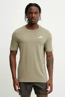 Bavlněné tričko Puma zelená barva, 682535