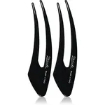 Janeke Hair Clip sponky do vlasů Black 13 cm