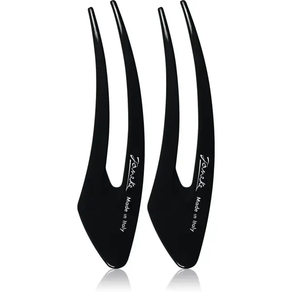 Janeke Hair Clip sponky do vlasů Black 13 cm