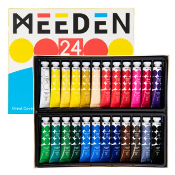 Sada kvašových barev Meeden 24x12ml