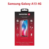 Tvrzené sklo Swissten Full Glue, Color Frame, Case Friendly pro Samsung Galaxy A13 4G, černá