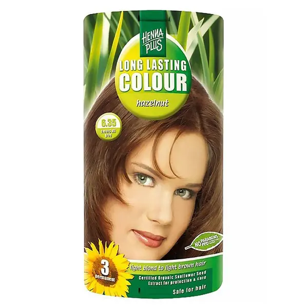 HENNA PLUS Přírodní barva na vlasy 6.35 Oříšková 100 ml