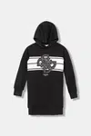 Dětské bavlněné šaty Guess černá barva, mini, J5YK04 KA6R4