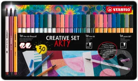 Prémiová vláknová fixka so štetcovým hrotom, prémiová vláknová fixka a jemný liner