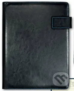 Obal na diár Diplomat čierny z ekokože na manažérsky diár