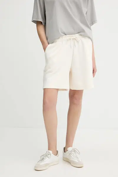Kraťasy Gestuz dámské, bílá barva, high waist, 10910317