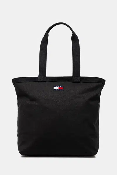 Taška Tommy Jeans černá barva, AM0AM13394