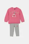 Kojenecká tepláková souprava adidas růžová barva, JF3627