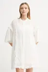 Isabelle Blanche Šaty s příměsí hedvábí ISABELLE BLANCHE