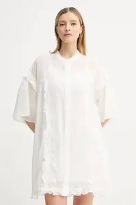 Isabelle Blanche Šaty s příměsí hedvábí ISABELLE BLANCHE