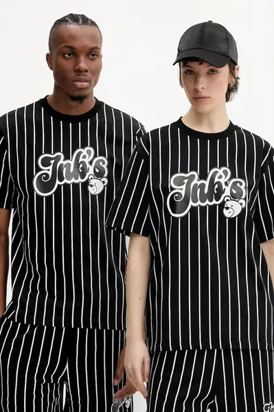 Bavlněné tričko Inbetweeners černá barva, S5TWUATH016