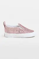 Dětské tenisky Vans Slip-On V růžová barva, VN000D0TFSL1