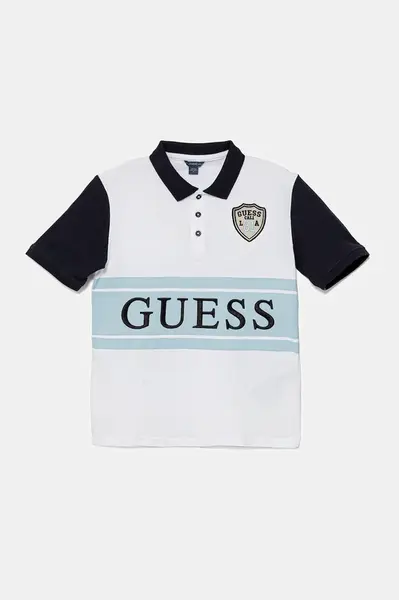 Dětská bavlněná polokošile Guess